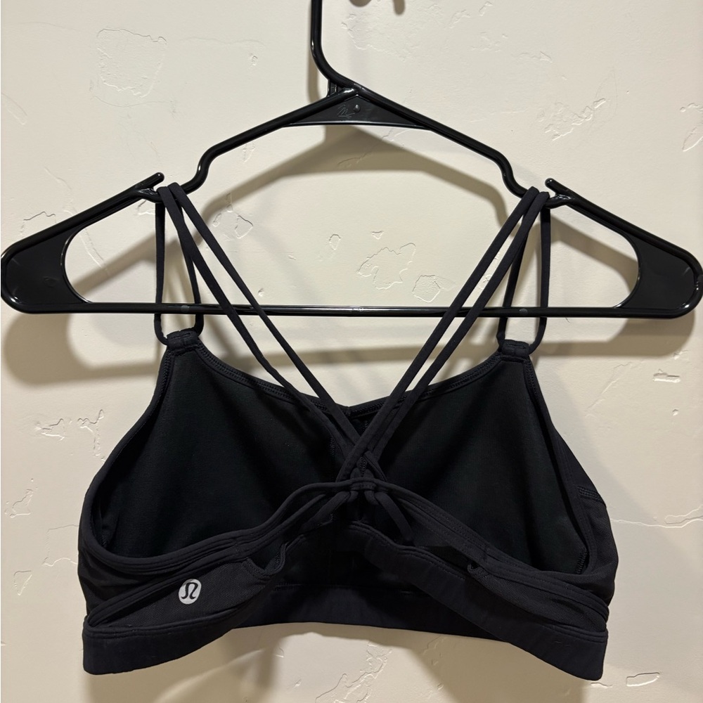 lululemon athletica Black Cross-Back Sports Bra